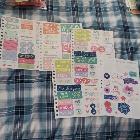 The Happy Planner lot binder stickers note cards planning bundle pink 12 piece - Picture 3 of 9